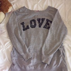 Grey LOVE sweatshirt